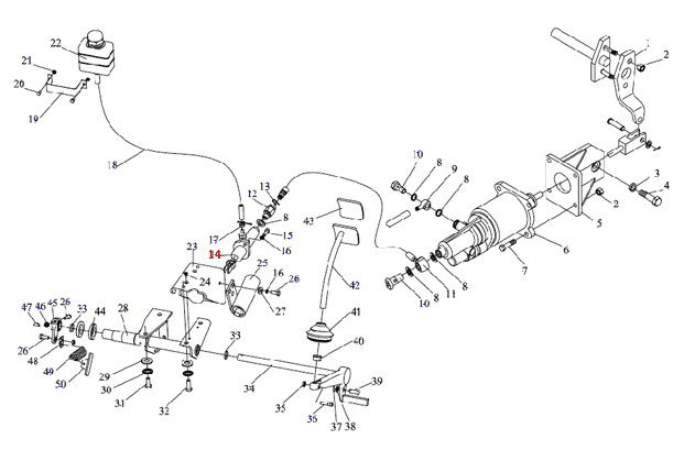 DZ9114230068,Clutch master cylinder,济南向前汽车配件有限公司