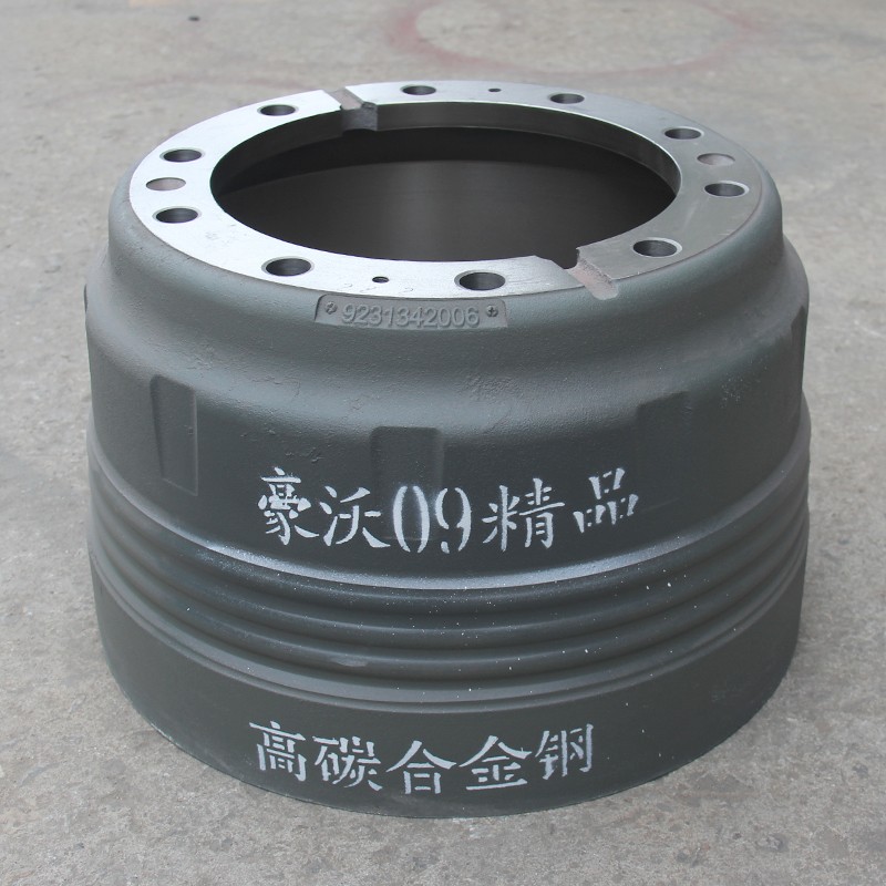 豪沃09精品后制动鼓，高碳合金钢WG9231342006-WG9231342006-_恒