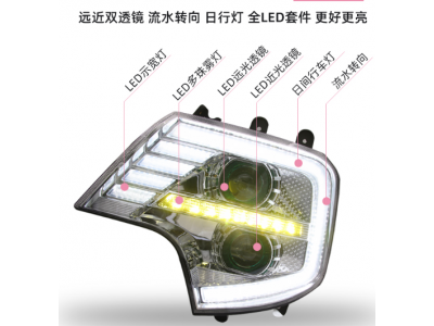WG9925720001,LED前大灯,济南冠泽卡车配件营销中心