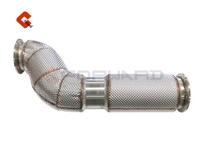 DZ97319540582,Exhaust pipe assembly (insulated type),济南向前汽车配件有限公司