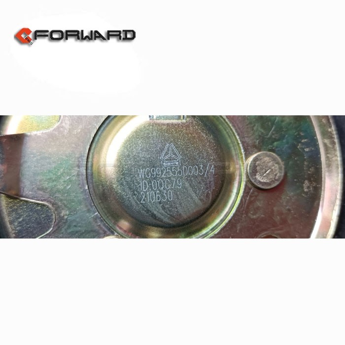 WG9925550003,Fuel tank lock cover assembly,济南向前汽车配件有限公司