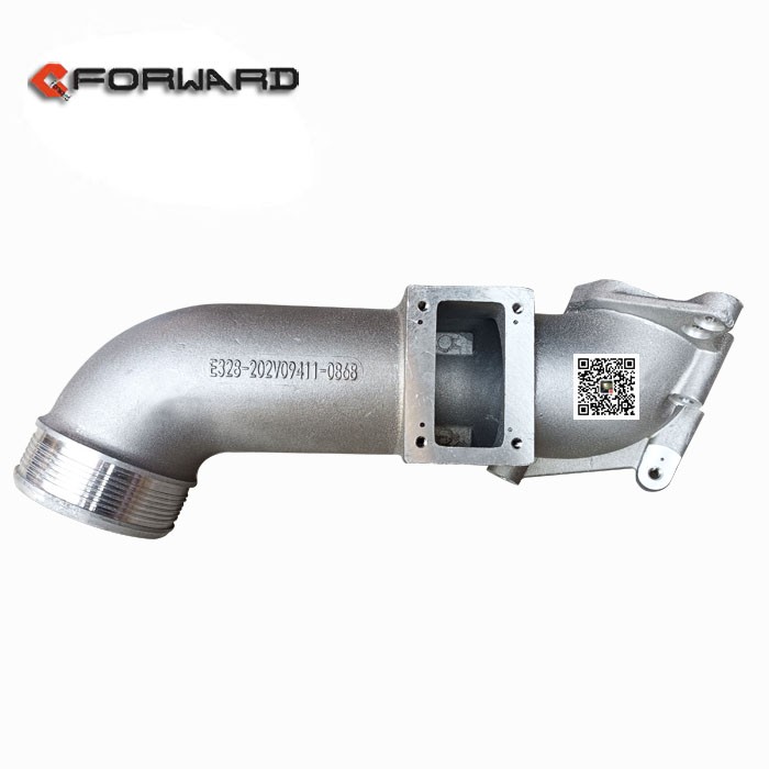 202V09411-0868,Intermediate cooling rear intake pipe,济南向前汽车配件有限公司