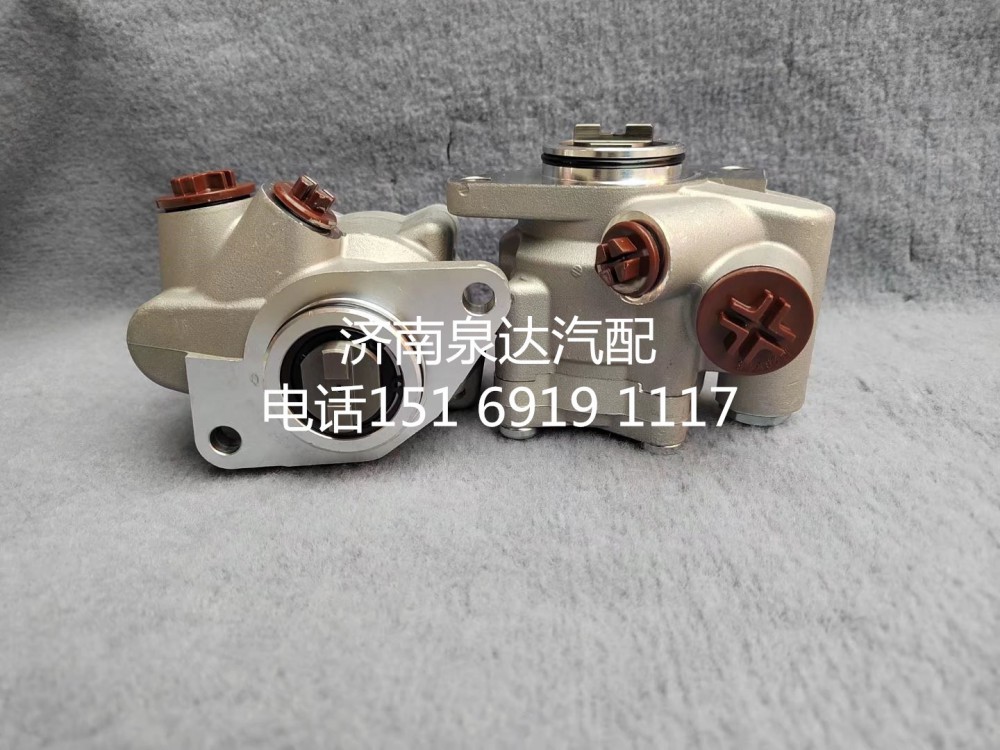 上汽红岩杰狮新金刚上菲红发动机转向助力泵液压油泵/3406-850039