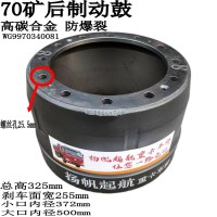 70矿后制动鼓，高碳合金 防爆裂WG9970340081