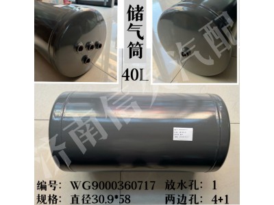 WG9000360717,储气筒总成Φ309/40L,济南信久汽配销售中心