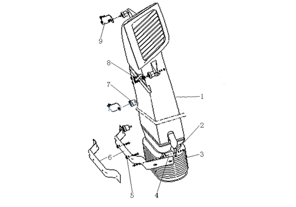 WG9925190018,Air intake,济南向前汽车配件有限公司