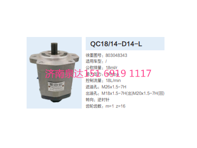 QC18/14-D14L,动力转向齿轮泵,济南泉达汽配有限公司