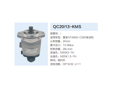 QC20/13-KMS,动力转向齿轮泵,济南泉达汽配有限公司