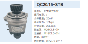 QC20/15-STB,动力转向齿轮泵,济南泉达汽配有限公司