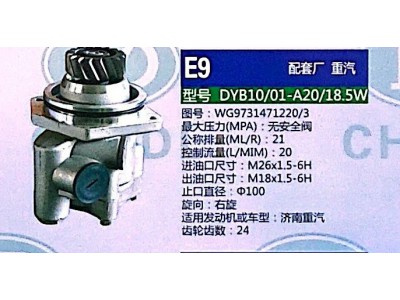WG9731471220,转向助力泵,济南泉达汽配有限公司