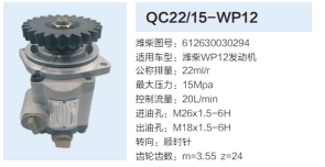 612630030294,转向助力泵,济南泉达汽配有限公司