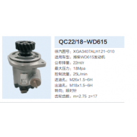 潍柴WD615发动机齿轮泵助力泵液压泵动力转向泵