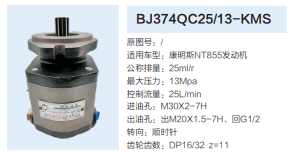 BJ374QC25/13-KMS,转向助力泵,济南泉达汽配有限公司