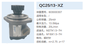 QC25/13-XZ,转向助力泵,济南泉达汽配有限公司