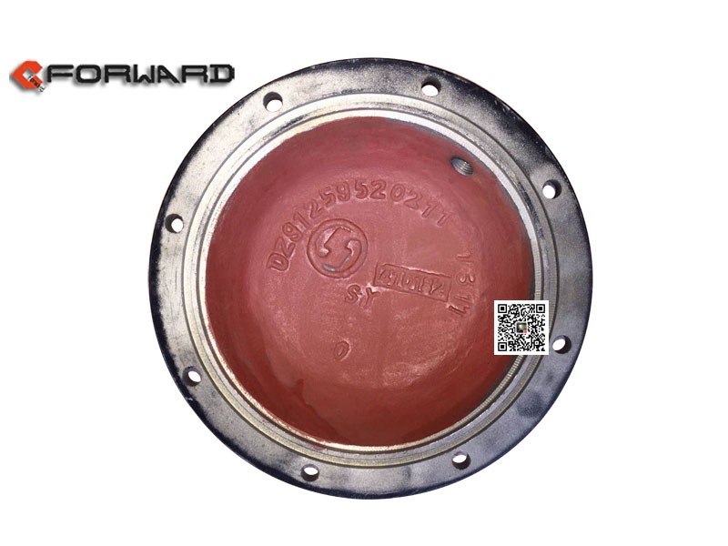 DZ91259520211 平衡轴左壳盖,Balance shaft left shell cover,济南向前汽车配件有限公司