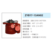 ZYB17-13AN02玉柴發(fā)動機方向助力泵轉向油泵液壓泵