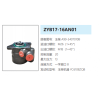 ZYB17-16AN01玉柴發(fā)動機方向助力泵轉向油泵液壓泵