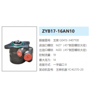 ZYB17-16AN10玉柴發(fā)動(dòng)機(jī)方向助力泵轉(zhuǎn)向油泵液壓泵