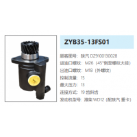 ZYB35-13FS01陜汽德龍方向助力泵轉(zhuǎn)向泵液壓油泵動力泵