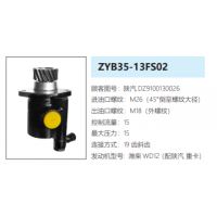 ZYB35-13FS02陜汽德龍方向助力泵轉(zhuǎn)向泵液壓油泵動力泵