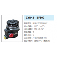 ZYB42-16FS02濰柴WP12發(fā)動(dòng)機(jī)轉(zhuǎn)向泵助力泵液壓油泵動(dòng)力泵