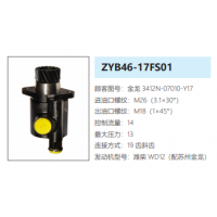 ZYB46-17FS01蘇州金龍客車轉(zhuǎn)向泵助力泵液壓油泵動力泵
