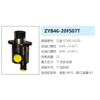ZYB46-20FS07T江淮重卡转向泵助力泵液压油泵叶片泵