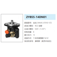 ZYB55-14DN01蘇州金龍客車轉(zhuǎn)向泵助力泵液壓油泵轉(zhuǎn)子泵