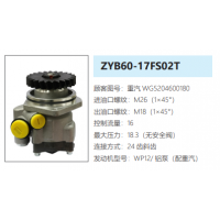ZYB60-17FS02T重汽卡車(chē)轉(zhuǎn)向泵助力泵液壓油泵轉(zhuǎn)子泵