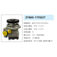 ZYB60-17FS02T陜汽德龍轉(zhuǎn)向泵助力泵液壓油泵轉(zhuǎn)子泵