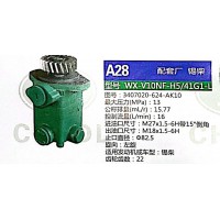 转向助力泵，助力泵，液压泵，叶片泵 WX-V10NF-H5-41G1-L，3407020-624-AK10
