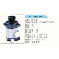 转向助力泵，助力泵，液压泵，叶片泵ZCB-1318R-943-1，612600130518