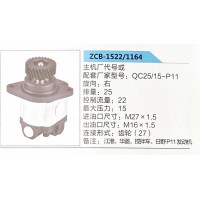 转向助力泵，助力泵，液压泵，叶片泵ZCB-1522-1164，QC25-15-P11