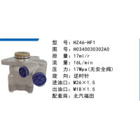 HZ46-HF1北汽福田歐曼動(dòng)力轉(zhuǎn)向泵方向助力泵液壓泵轉(zhuǎn)子泵葉片泵