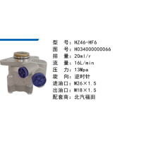 HZ46-HF6北汽福田歐曼動力轉(zhuǎn)向泵方向助力泵液壓泵轉(zhuǎn)子泵葉片泵