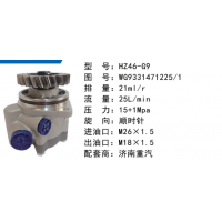 HZ46-G9重汽豪沃動力轉(zhuǎn)向泵方向助力泵液壓泵轉(zhuǎn)子泵葉片泵