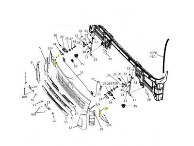 DZ13241870015,Left spoiler bracket,济南向前汽车配件有限公司