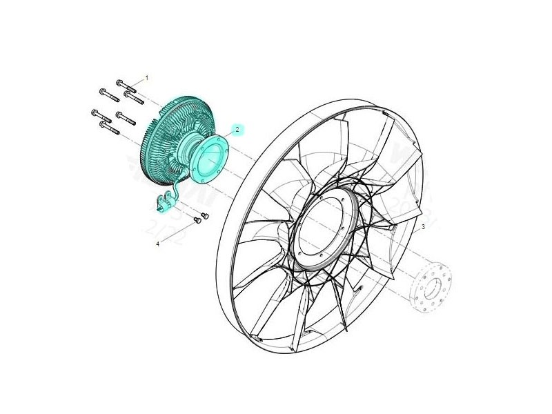 612600062253,Fan clutch,济南向前汽车配件有限公司