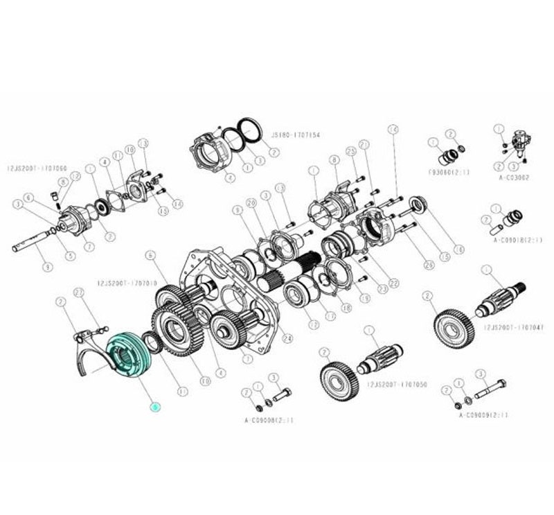 12JSD160T-1707140-2,Synchronizer W,济南向前汽车配件有限公司