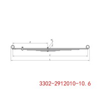 3302-2912010-10.6 GAZ 卡車鋼板彈簧總成