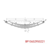 BP10652950221 鋼板彈簧平衡懸架