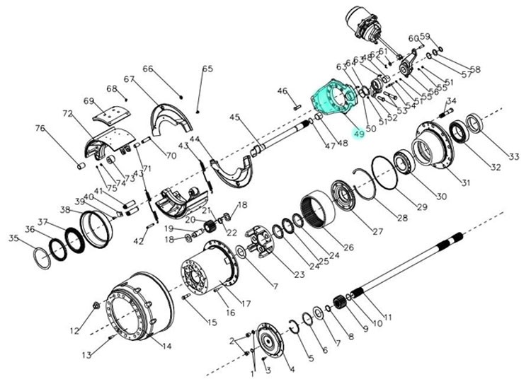 DZ9112340238,Right brake plate,济南向前汽车配件有限公司