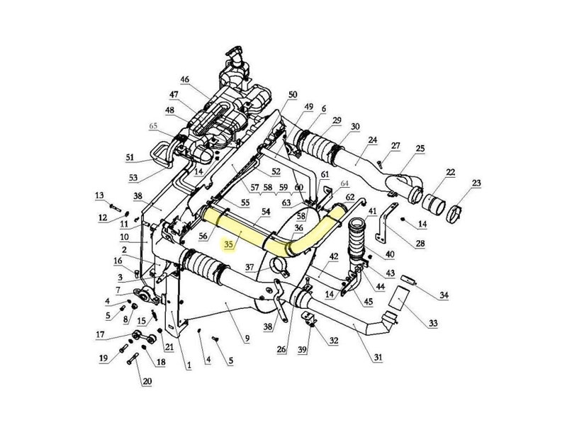 DZ98149535029,Radiator inlet hose,济南向前汽车配件有限公司