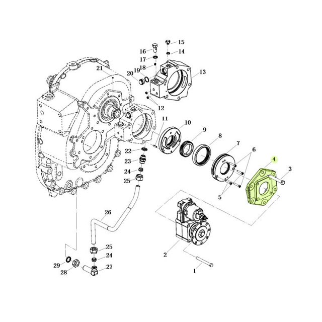 L903015300,Input shaft rear end cover,济南向前汽车配件有限公司