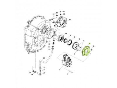 L903015300,Input shaft rear end cover,济南向前汽车配件有限公司