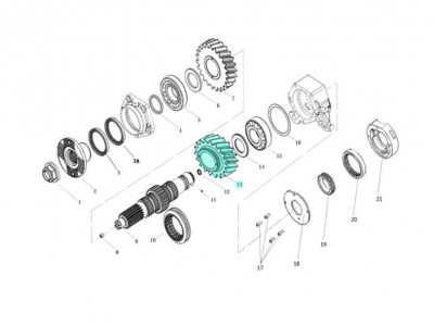 L913108200,Input shaft low gear,济南向前汽车配件有限公司