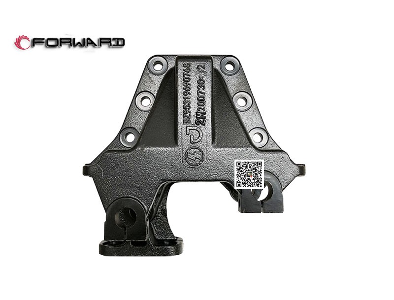 DZ95319690768,Front spring right middle bracket,济南向前汽车配件有限公司