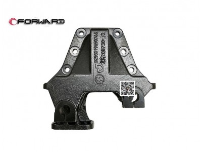 DZ95319690768,Front spring right middle bracket,济南向前汽车配件有限公司