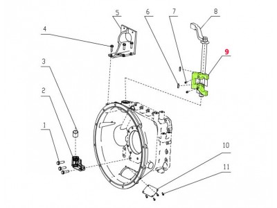 WG2214260001,Clutch release fork,济南向前汽车配件有限公司