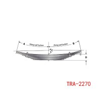 TRA-2270 拖車前鋼板彈簧總成